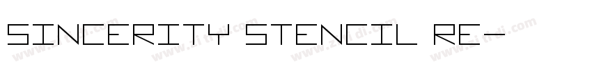 Sincerity Stencil Re字体转换